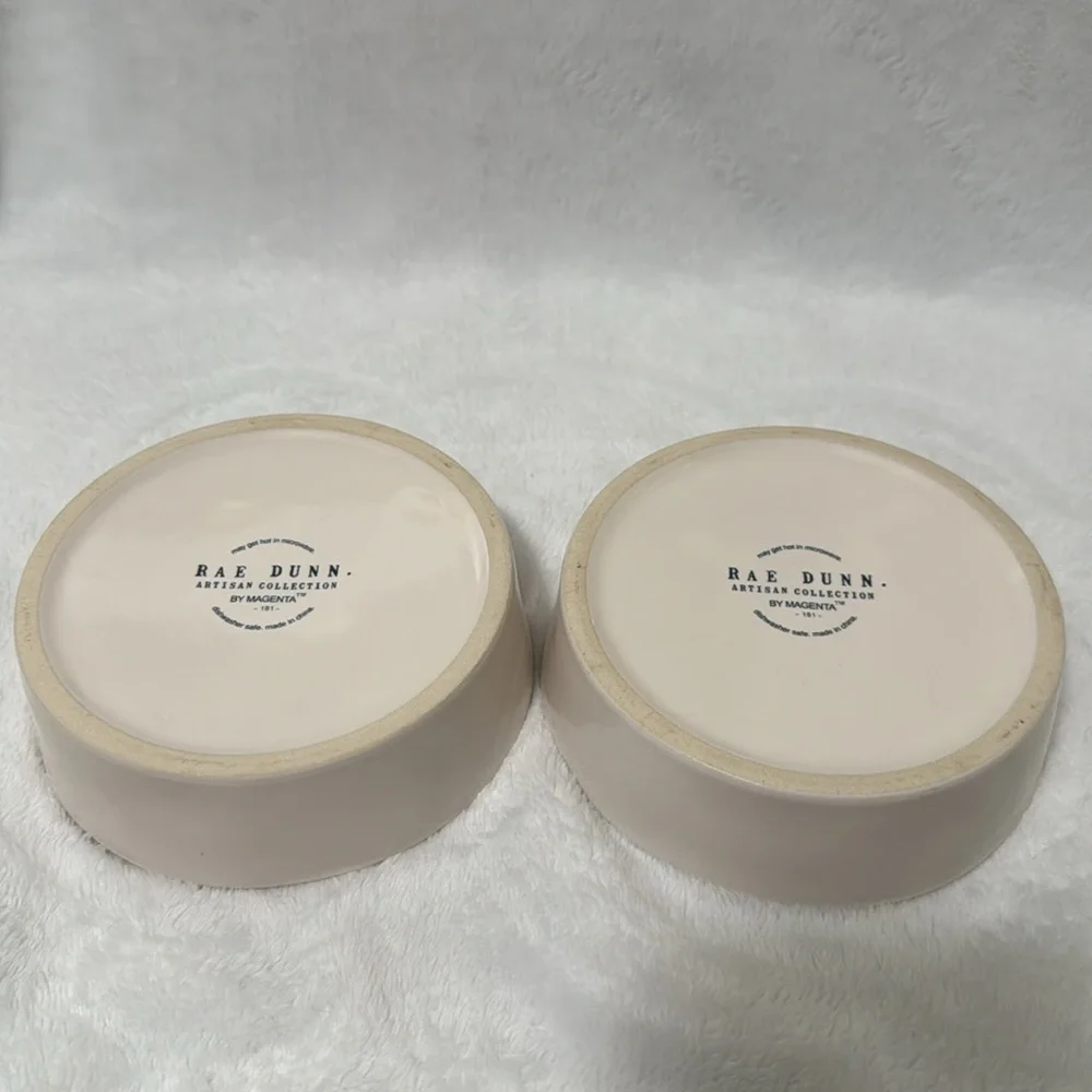 “Gulp” and “Munch” Small Pet Bowls - Rae Dunn Artisan Collection by Magenta